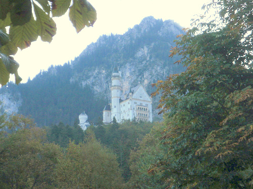 Neuschwanstein viewed from town.